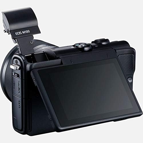 Canon EOS M100 SLR Digitalkamera - mit Objektiv (24,2 MP, Dual Pixel CMOS AF, DIGIC 7, Full-HD, Touc