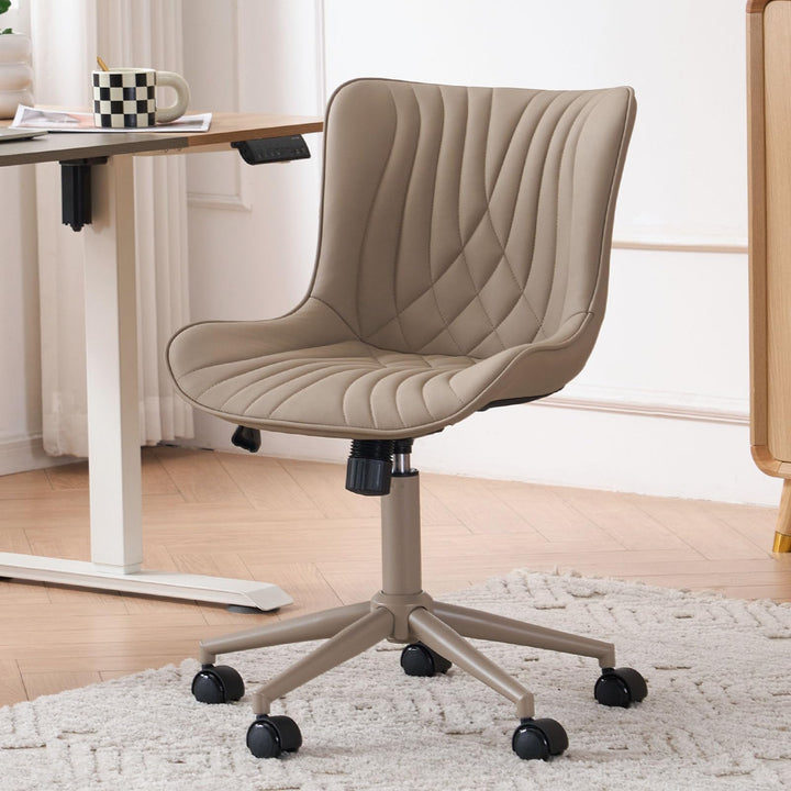 YOUTASTE Bürostuhl Ergonomischer im Fischschwanz-Design, Schreibtischstuhl Drehstuhl mit Rollen, Höh