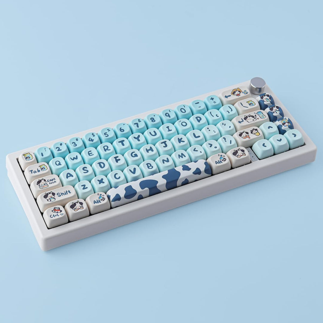 JOMKIZ 142 Keys Keycaps,MOA Profile Keycaps Dye Sublimation Customized ANSI Layout Keycaps Set Compa