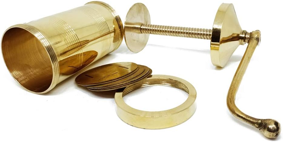 Manuelle Nudelmaschine aus Messing, Messing-Shev-Maker, Sev Sancha Gathiya Murukulu Janthikulu Maker