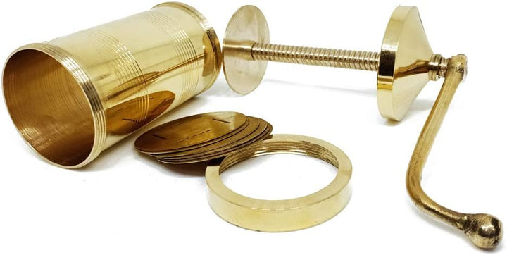 Manuelle Nudelmaschine aus Messing, Messing-Shev-Maker, Sev Sancha Gathiya Murukulu Janthikulu Maker