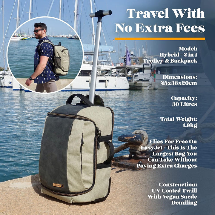 Cabin Max für Easyjet Handgepäck 45x36x20 Rucksack, Reisetasche für unter den Sitz, Handgepäck Tasch