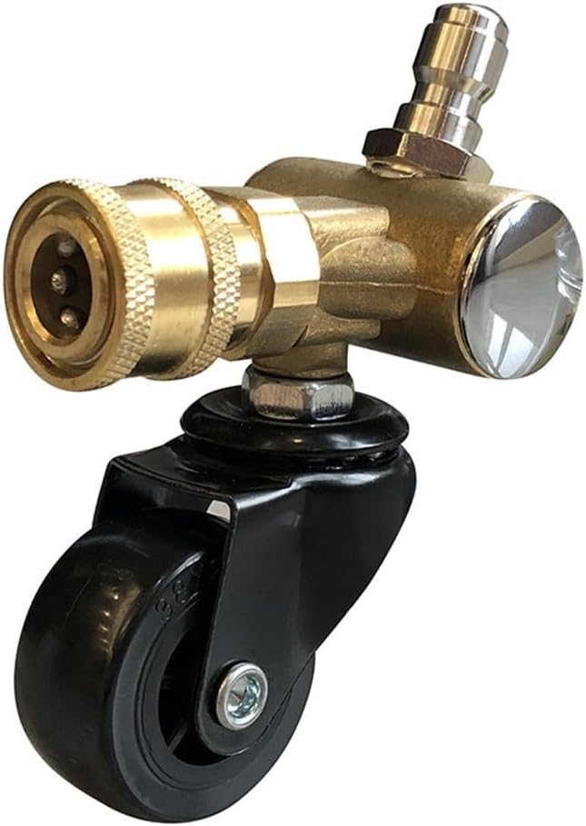 Auto Untergestell Reinigung Schwenkrad 1/4 Zoll Hochdruckreiniger Adapter Unterboden Autowäsche Wass