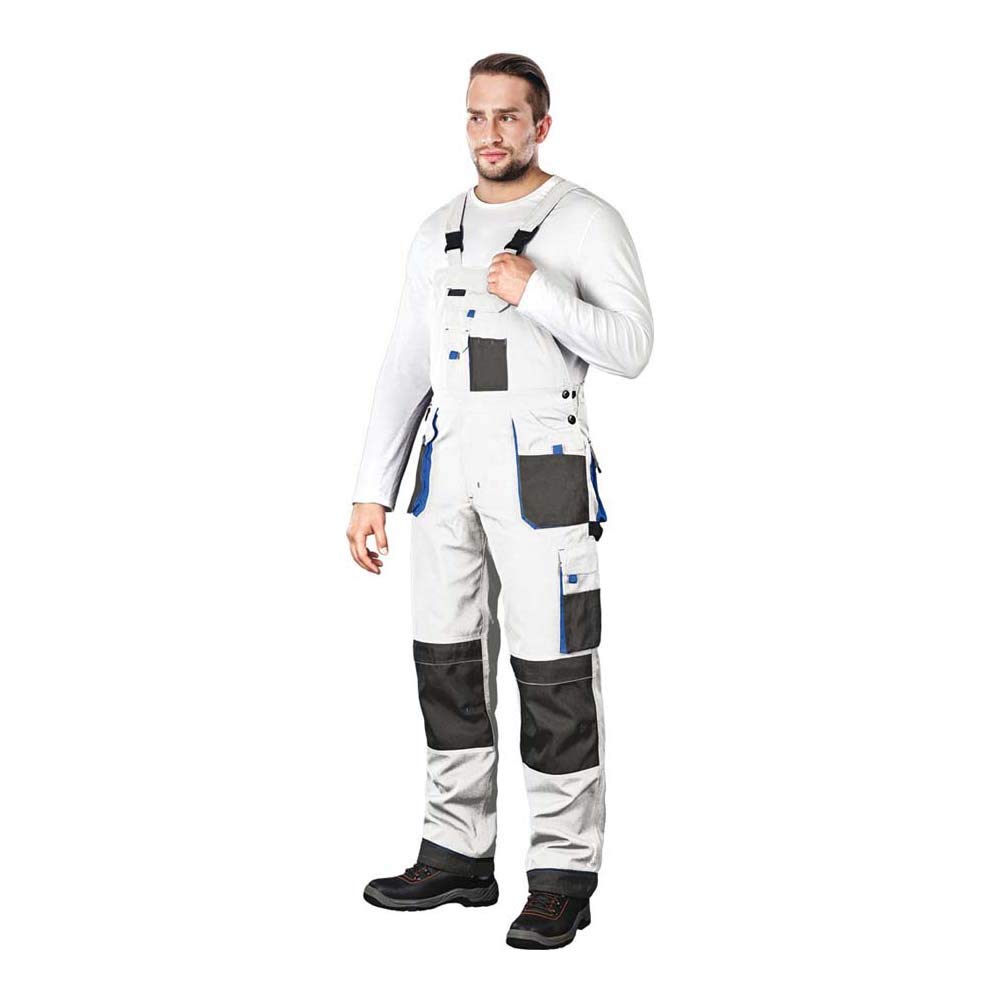 Leber & Hollman Herren Arbeits-Latzhose LH-FMN-B, 65% Polyester 35% Baumwolle 270 g/m2 und Verstärku