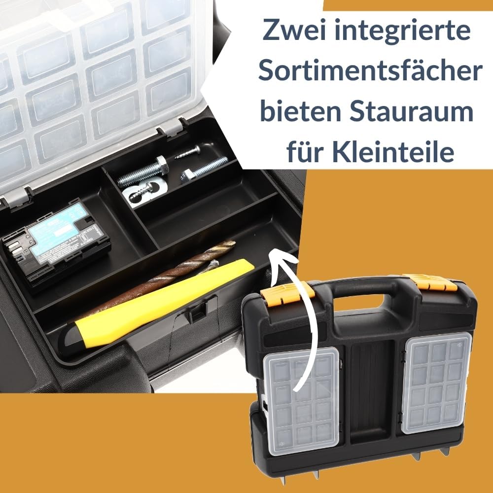 GarPet Universal Maschinenkoffer leer Schaum Stoff Elektro Werkzeug Geräte Koffer Box für Elektrower