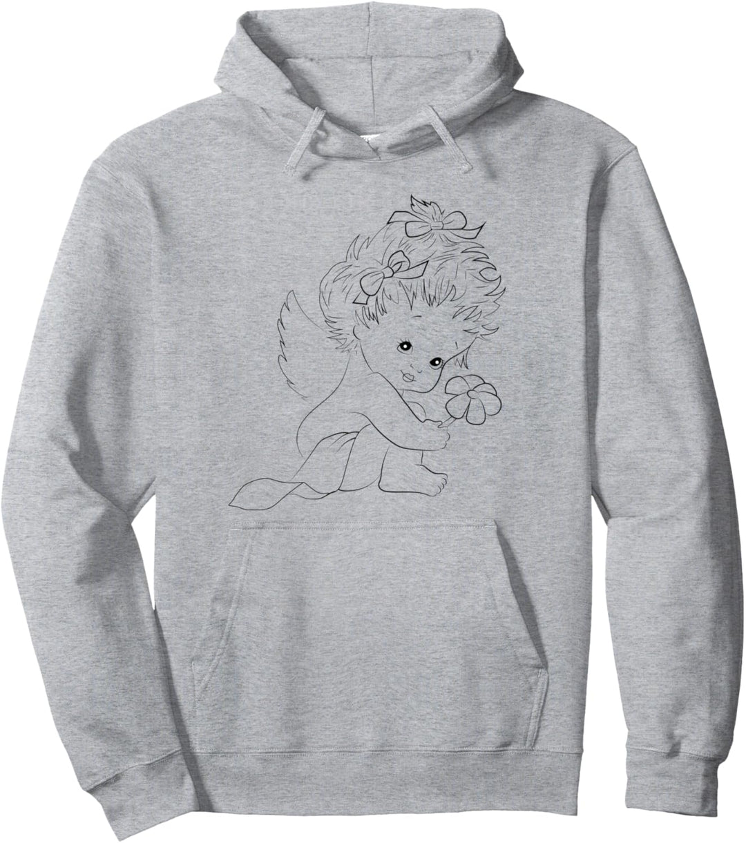 Engelskostüm für Mädchen und Damen, niedlicher katholischer Engel Pullover Hoodie