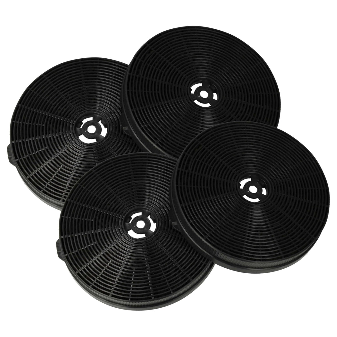 vhbw 4X Aktivkohlefilter kompatibel mit Exquisit KFD 6000-8, IH90-8, KFD 60-8.1, KFD60-8, KFD60-8.1,