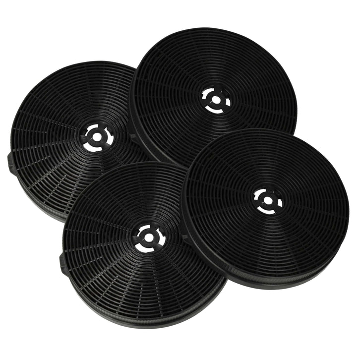 vhbw 4X Aktivkohlefilter kompatibel mit Exquisit KFD 6000-8, IH90-8, KFD 60-8.1, KFD60-8, KFD60-8.1,