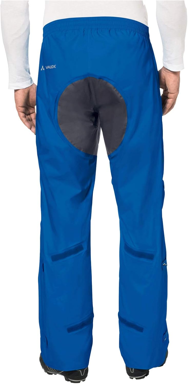 VAUDE Regenhose Herren Drop Pants lI, wasserdichte Outdoorhose für Fahrrad, leichte Überhose, atmung
