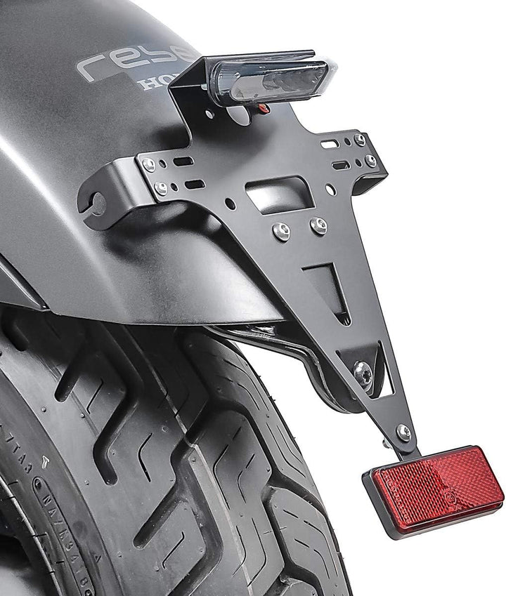 Kennzeichenhalter seitlich Kompatibel für Honda Rebel 1100 2021 schwarz