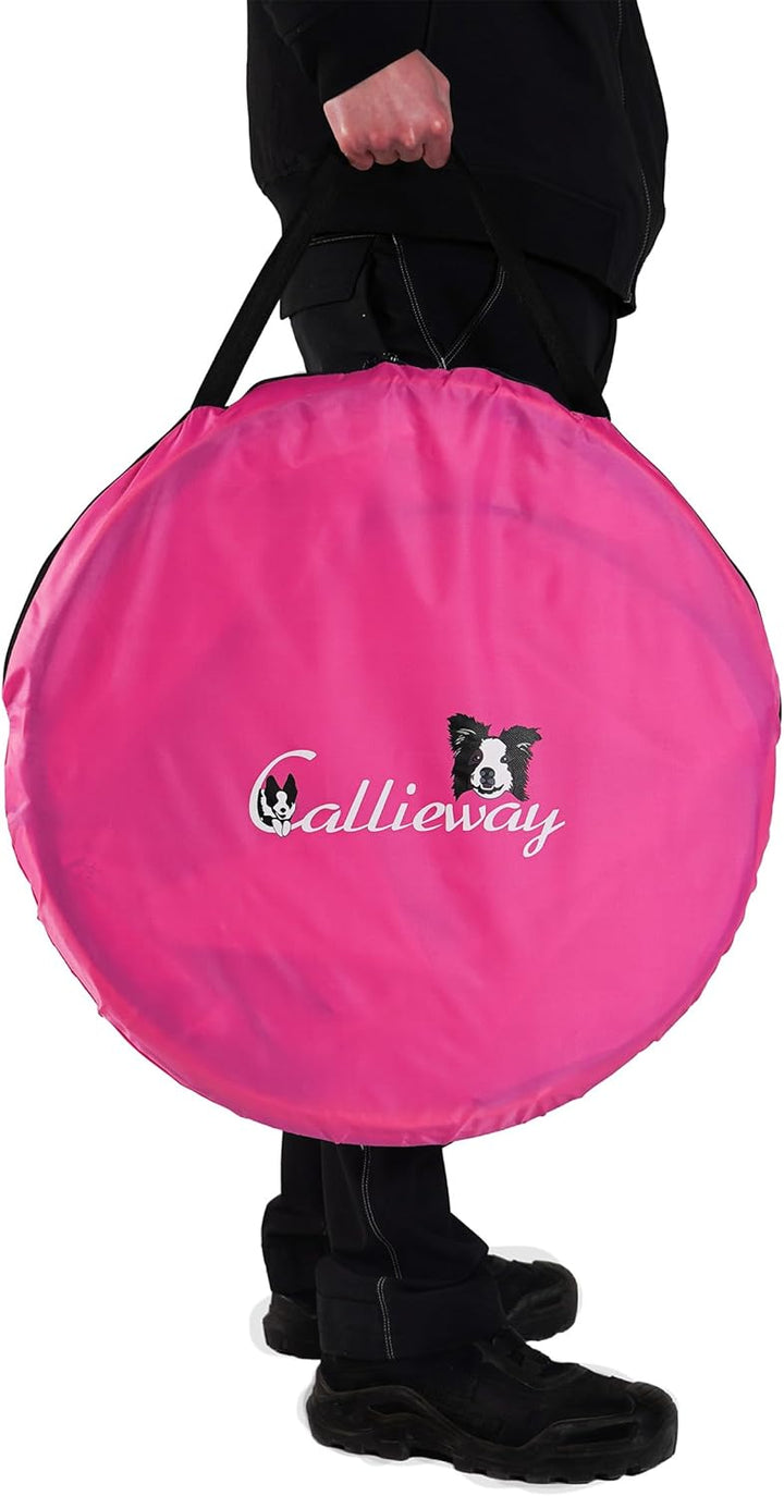 Callieway Hoopers Agility Barrel – Tonne/Fass für Hundetraining (Doppelpack, Blau) | Leicht, stabil
