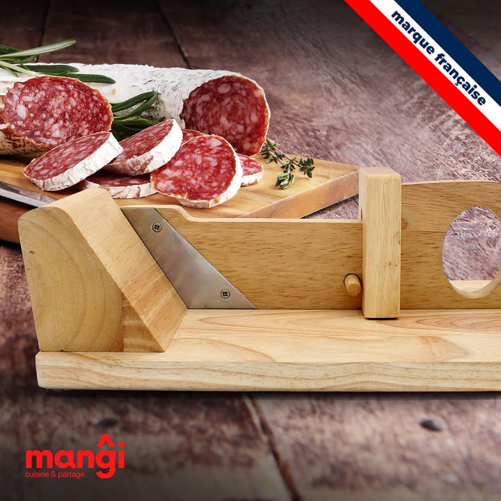 Mangi - Wurstschneider aus Holz - Das Must-Have für Sie, Ihre Freunde und Familie - Umweltfreundlich