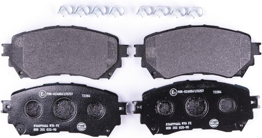 HELLA PAGID 8DB 355 020-901 Bremsbelagsatz - T2284 - Dicke/Stärke: 15.5mm - nicht für Verschleisswar