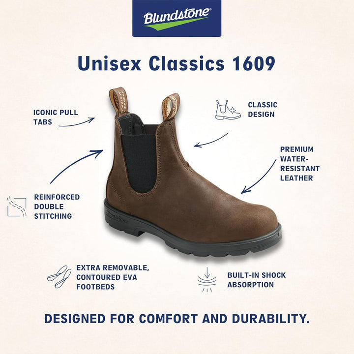 Blundstone Classic Comfort 550, Unisex-Erwachsene Kurzschaft Stiefel 35.5 EU Braun, 35.5 EU Braun