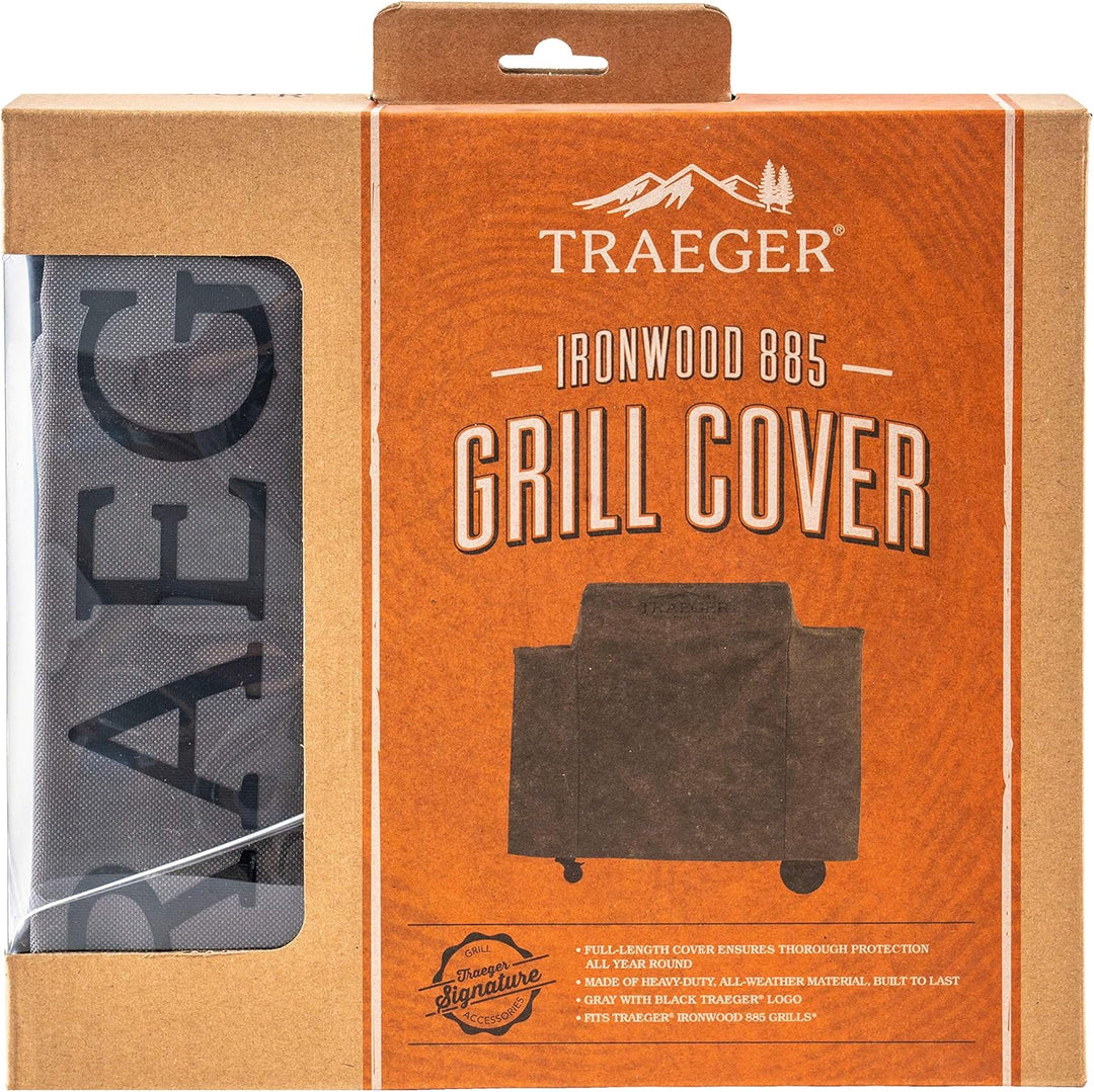 Traeger Grills BAC513 Grillabdeckung in voller Länge Grillzubehör - Ironwood 885 Traeger Ironwood 88