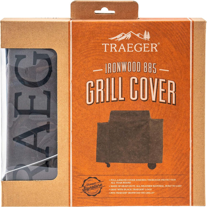 Traeger Grills BAC513 Grillabdeckung in voller Länge Grillzubehör - Ironwood 885 Traeger Ironwood 88