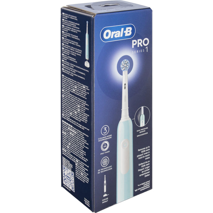 Oral-B Wiederaufladbare elektrische Zahnbürste Series 1 Blau mit 1 Ersatzbürste. 1 Zahnbürste