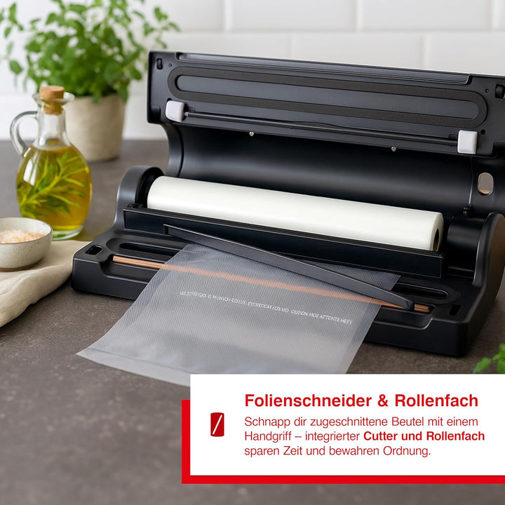 Solis Vakuumiergerät Vac Prestige 575 - Einschweissgerät für Lebensmittel - Vakuumierer/Folienschwei