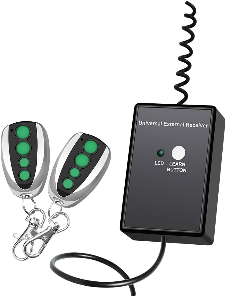 TOPENS ERM12 Universal Externer Empfänger und Fernbedienung Set für Automatischer Torantrieb Garagen