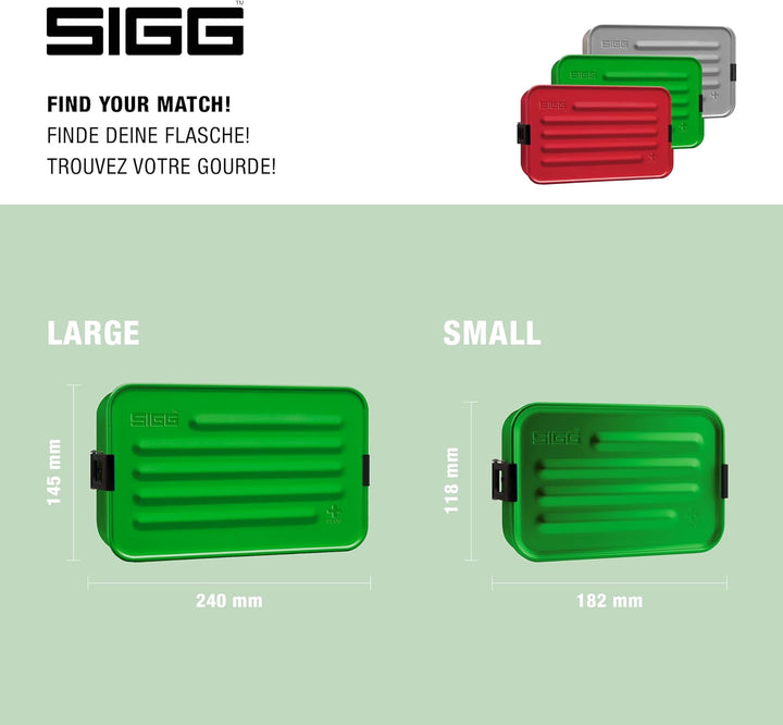 SIGG - Alu Lunchbox Plus - Brotdose Mit Unterteilung - Preisgekrönt - Spülmaschinenfest & Mikrowelle