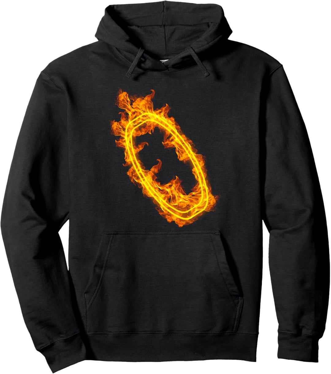 Feuer Skimboard Surfboard Flammen Surfen Surfer Pullover Hoodie