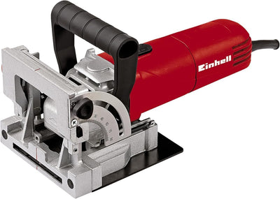 Einhell Flachdübelfräse TC-BJ 900 (860 W, 14 mm, Winkel- und Höheneinstellung, Staubfangsack,