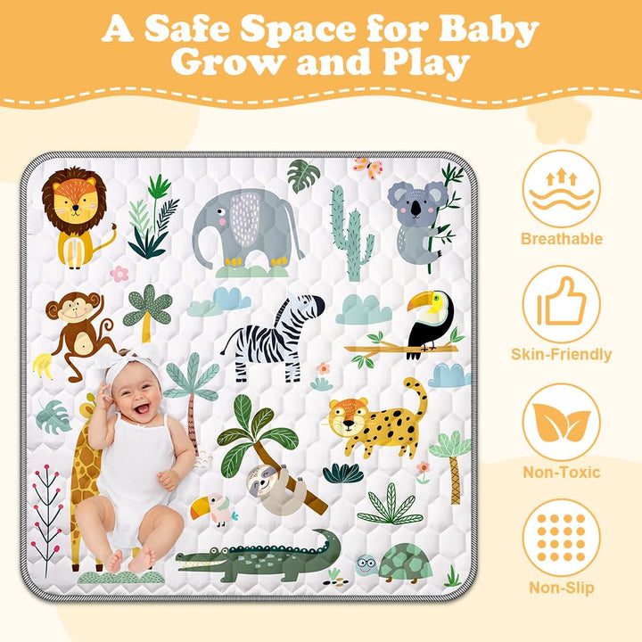 Aolso Baby Spielmatte, Baby Krabbelmatte, Faltbare Spielmatte, Krabbeldecke, Kleinkind Aktivität-Spi