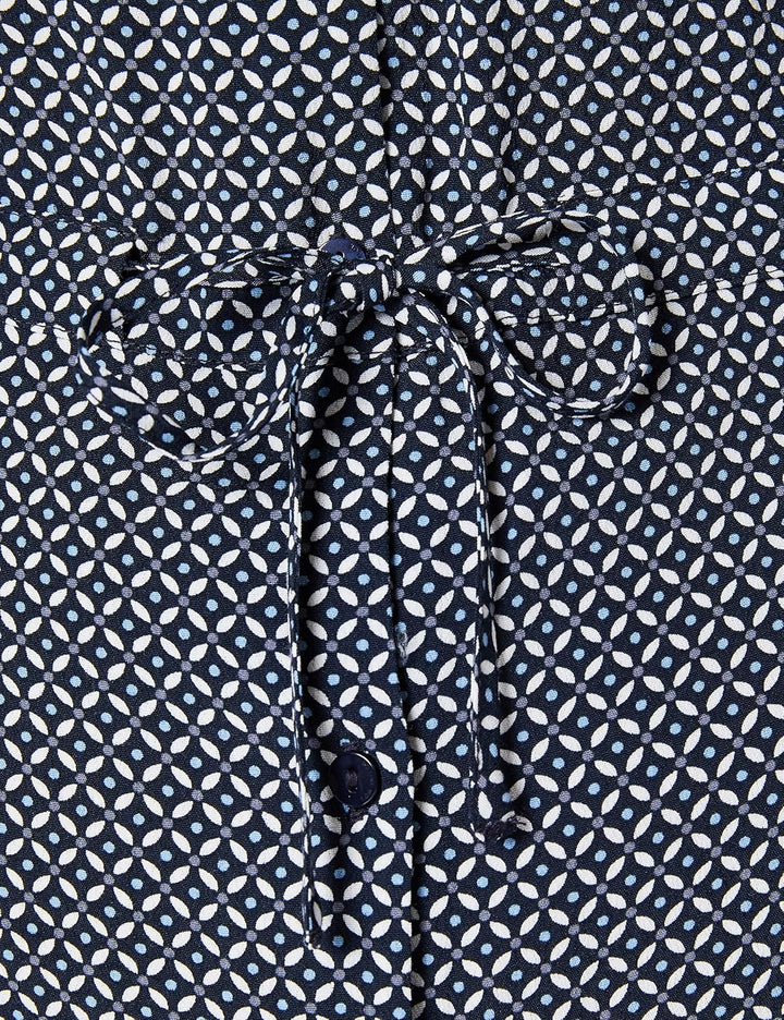 TOM TAILOR Damen Kleid 40 26428 - Navy Geometrical Design, 40 26428 - Navy Geometrical Design