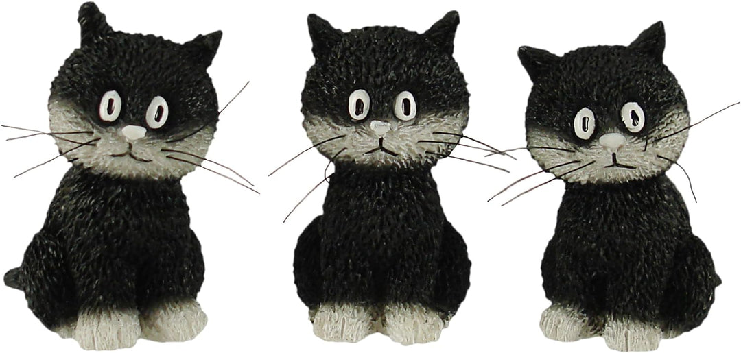 Parastone Dubout Cats Collection DUB22 Dekofiguren-Set mit drei Kätzchen, sitzend, 4-teilig