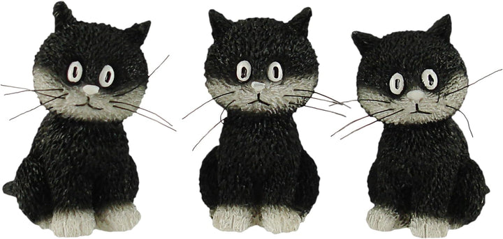 Parastone Dubout Cats Collection DUB22 Dekofiguren-Set mit drei Kätzchen, sitzend, 4-teilig