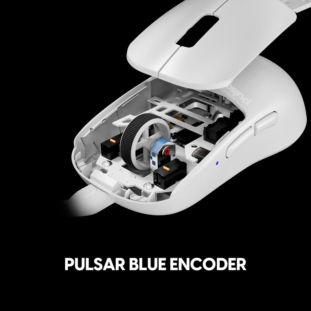 Pulsar Gaming Gears X2H Kabel-Gaming-Maus, Mittel, Weiss | Ultraleicht 1.8 oz (51g), Symmetrisch, Op