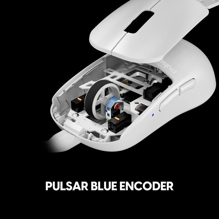Pulsar Gaming Gears X2H Kabel-Gaming-Maus, Mittel, Weiss | Ultraleicht 1.8 oz (51g), Symmetrisch, Op