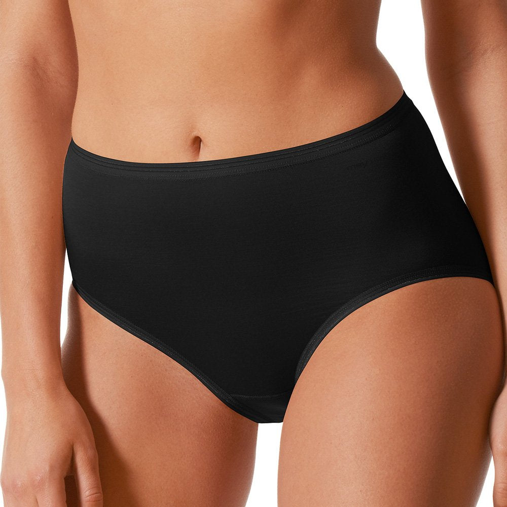 Mey 2er Pack Damen Taillen-Pants Lights Basic - 89203 - Schwarz - Grösse 38 - Damenslips ohne Seiten