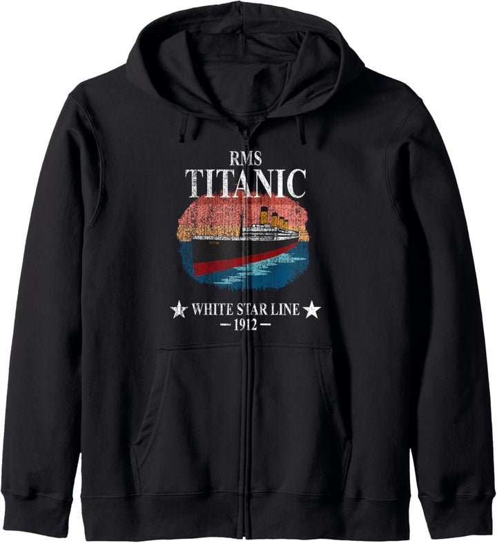 RMS Titanic White Star Line Kreuzfahrtschiff 1912 Jungen Mädchen Kinder Kapuzenjacke