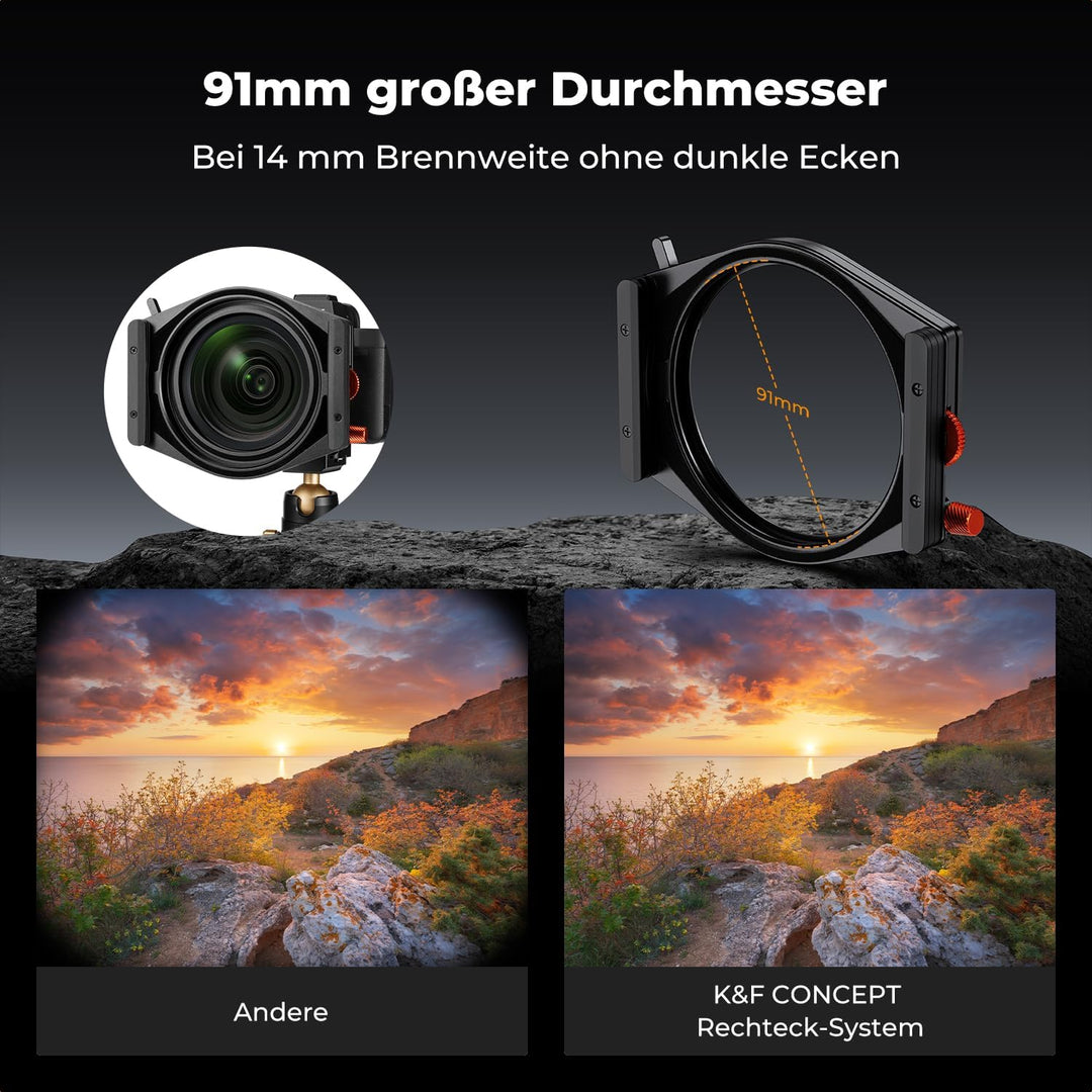 K&F Concept Nano X-PRO Square Filter Set Rechteckfilter Set (inkl.95mm CPL Filter+ ND1000+ Filterhal
