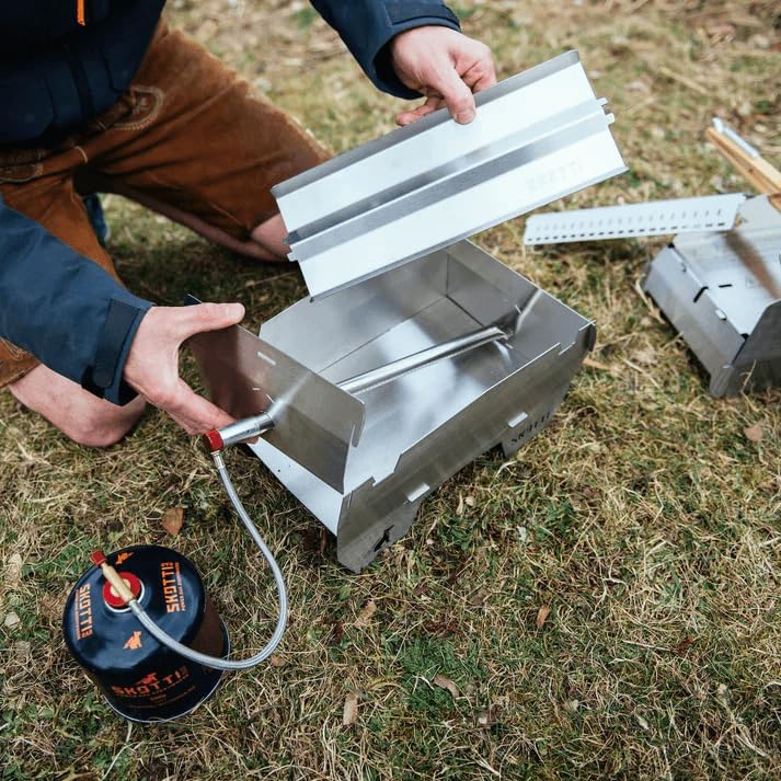 SKOTTI Smak, Edelstahl Räuchereinsatz für SKOTTI Grill, für optimale Räucherergebnisse, ideal für Fi