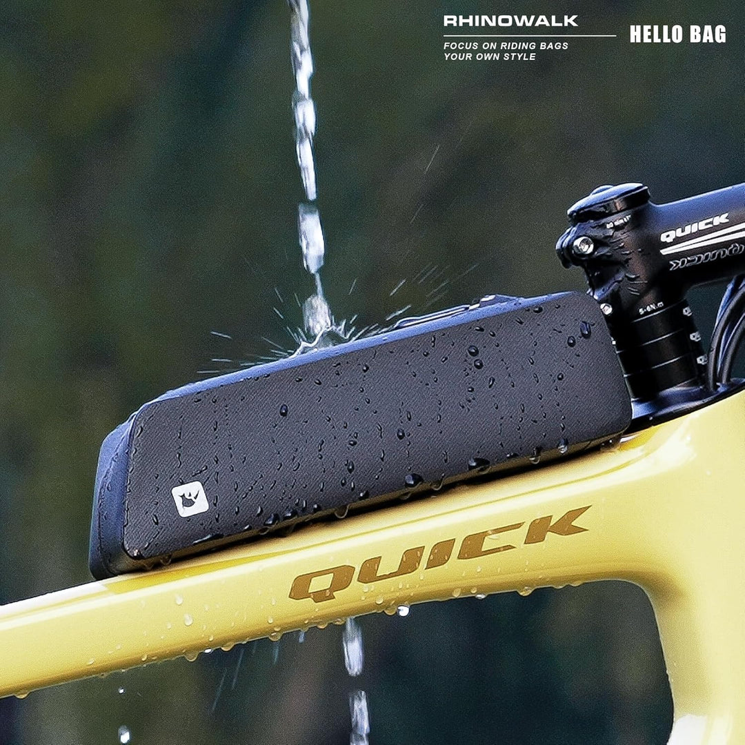 Rhinowalk Fahrrad-Oberrohrtasche, Fahrradrahmentasche mit magnetischer Klappe, vollständig wasserdic