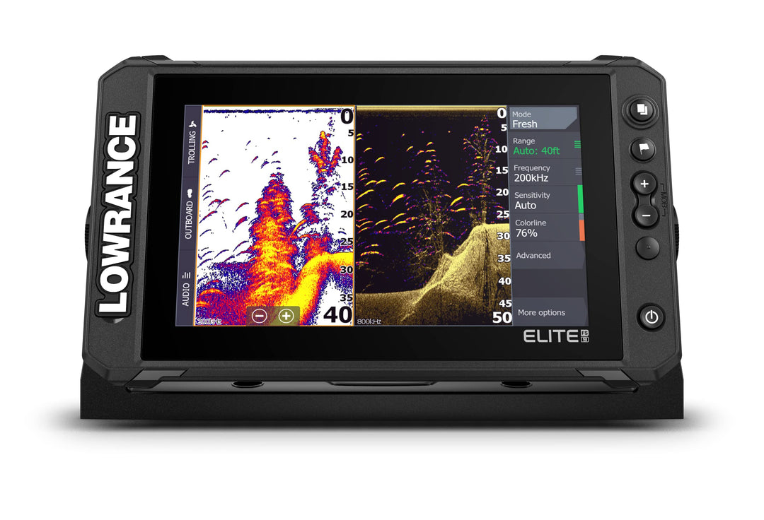 Lowrance Elite FS 9 Fischfinder (ohne Wandler) mit vorinstallierten C-MAP Konturendiagrammen