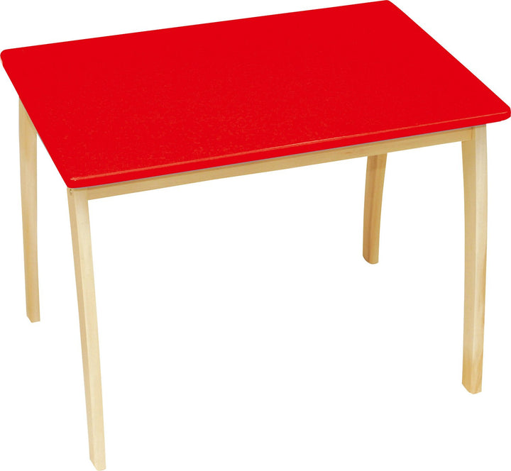 roba Kindertisch, aus Massivholz und MDF, mit farbig lackierter Tischplatte, Kindertisch