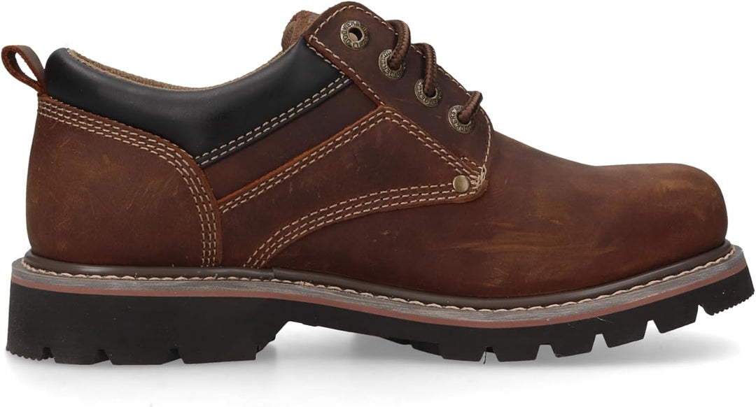 Dockers by Gerli Herren Low-Top Sneaker, Männer Schnürschuhe,wasserabweisend 41 EU Desert 460, 41 EU
