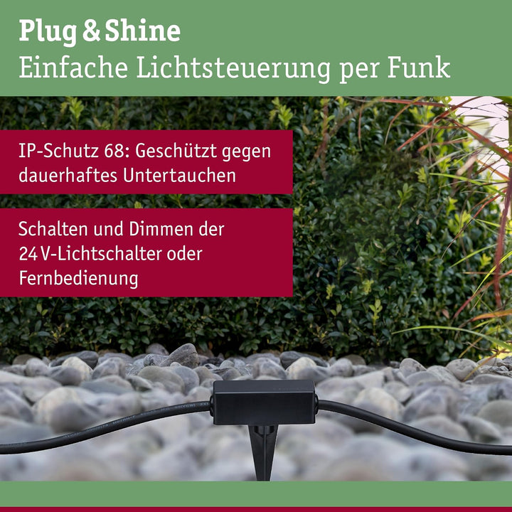 Paulmann 180.10 Outdoor Plug &amp; Shine Controller IP68 Aussenleuchten Zubehör 433 Mhz-controller Exten