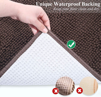 VIVAGLORY Katzenstreu-Matte, Streufangmatte, 80 × 50 cm Katzen Katzentoiletten Teppich mit Wasserdic