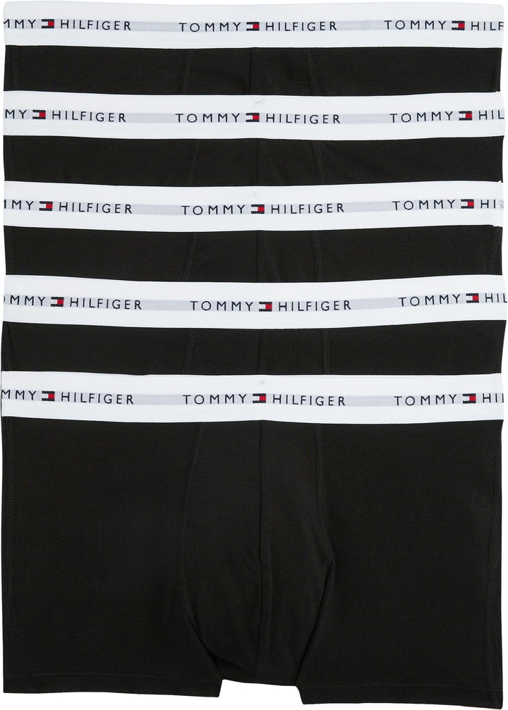 Tommy Hilfiger Herren Boxershort Trunk Unterwäsche XL Black/Black/Black/Black/Black, XL Black/Black/