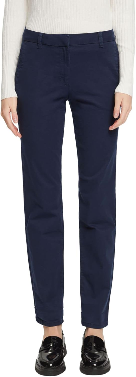 ESPRIT Damen Hose 34W / 32L 400/Navy, 34W / 32L 400/Navy