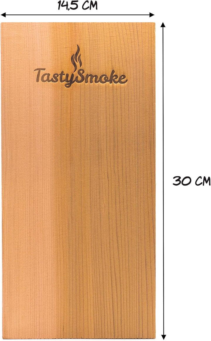 Premium Zedernholzbrett zum Grillen (2, Zedernholz) 2 Zedernholz, 2 Zedernholz