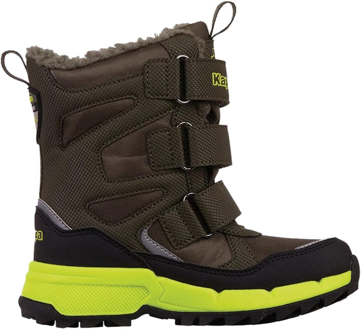 Kappa Unisex Kinder Stiefel Winterschuh gefüttert Stylecode 260903K Schwarz 30 EU Grün, 30 EU Gr