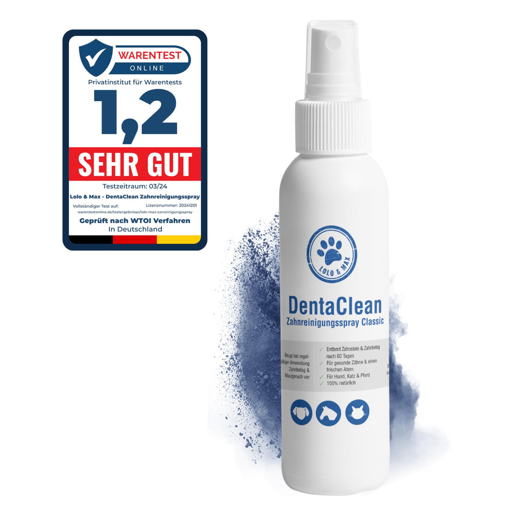 Lolo & Max DentaClean Spray Classic – Zahnreinigungsspray Für Tiere - Zahnpflege und Dentalspray Für