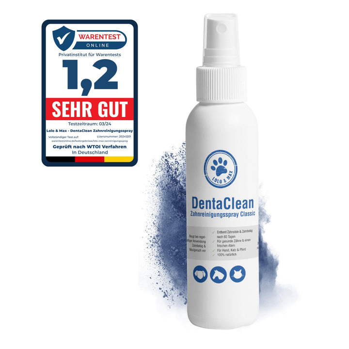 Lolo & Max DentaClean Spray Classic – Zahnreinigungsspray Für Tiere - Zahnpflege und Dentalspray Für