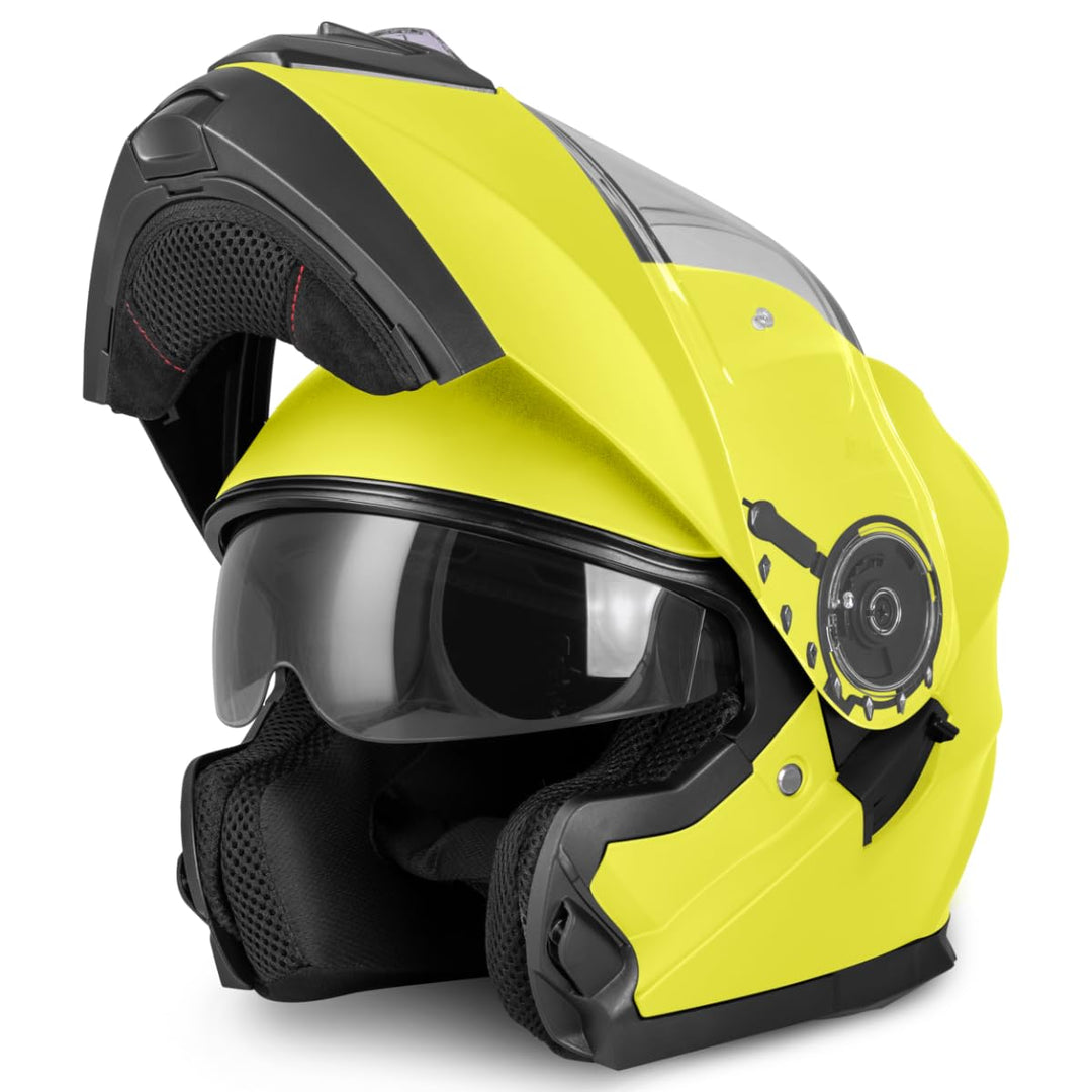 VINZ Santos Klapphelm mit Sonnenblende | ECE 22.06 &amp; PINLOCK vorbereitet | Motorrad Helm Integralhel