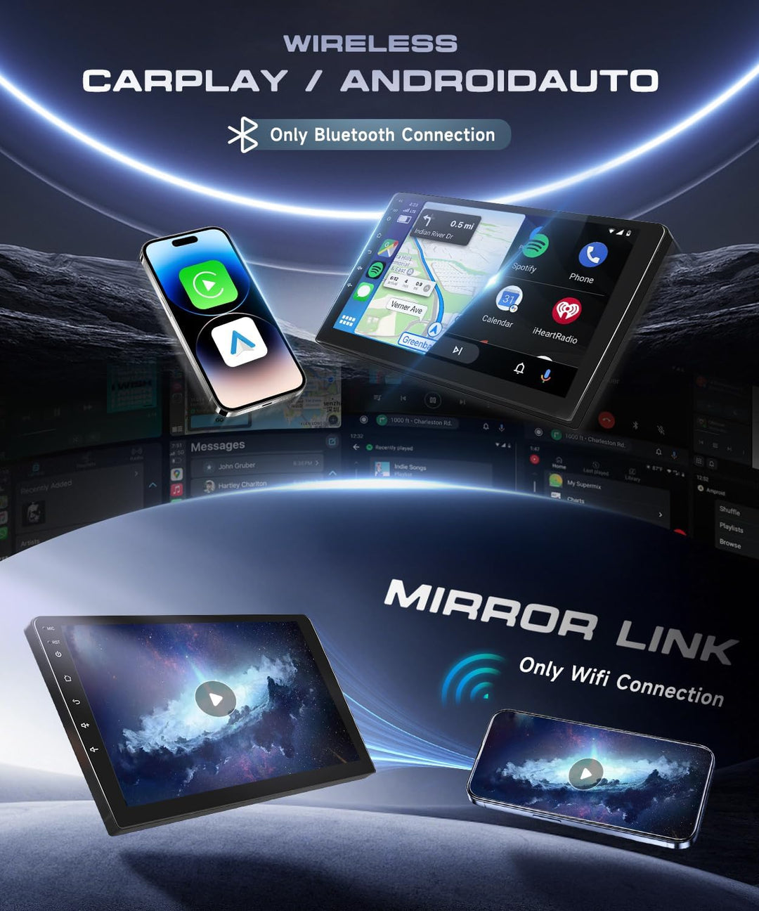 4G+64G Autoradio Android 15 für Suzuki Swift 2005-2010, 10.1 Zoll 1280*720P HD Touchscreen Auto Radi